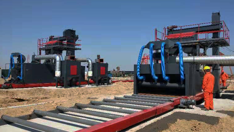 Q6930钢板型材钢管防腐抛丸机 Q6930钢板型材钢管防腐抛丸机